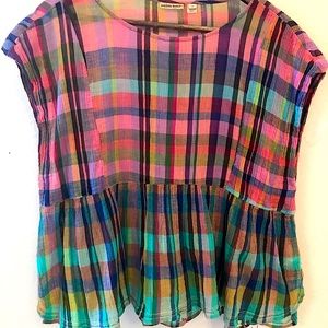 Holding Horses Boxy Peplum Top